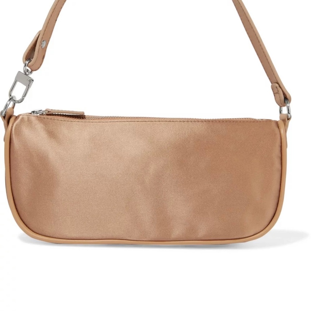 By Far satin Leather Rachel bag